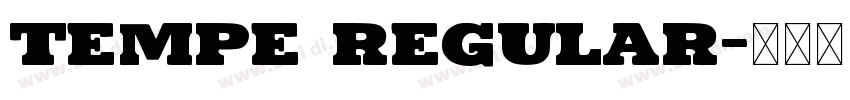 Tempe Regular字体转换